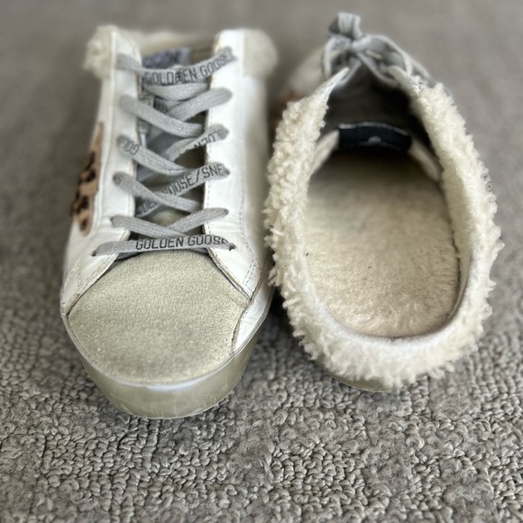 Golden Goose White and Brown Sneakers - Picture 2 of 4